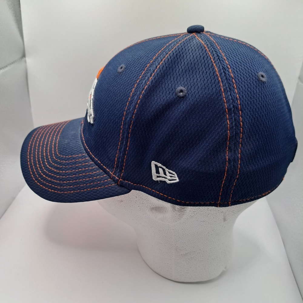 New Era Denver Broncos 39Thirty Blue Cap Hat 100 Season M/L - Picture 3 of 9